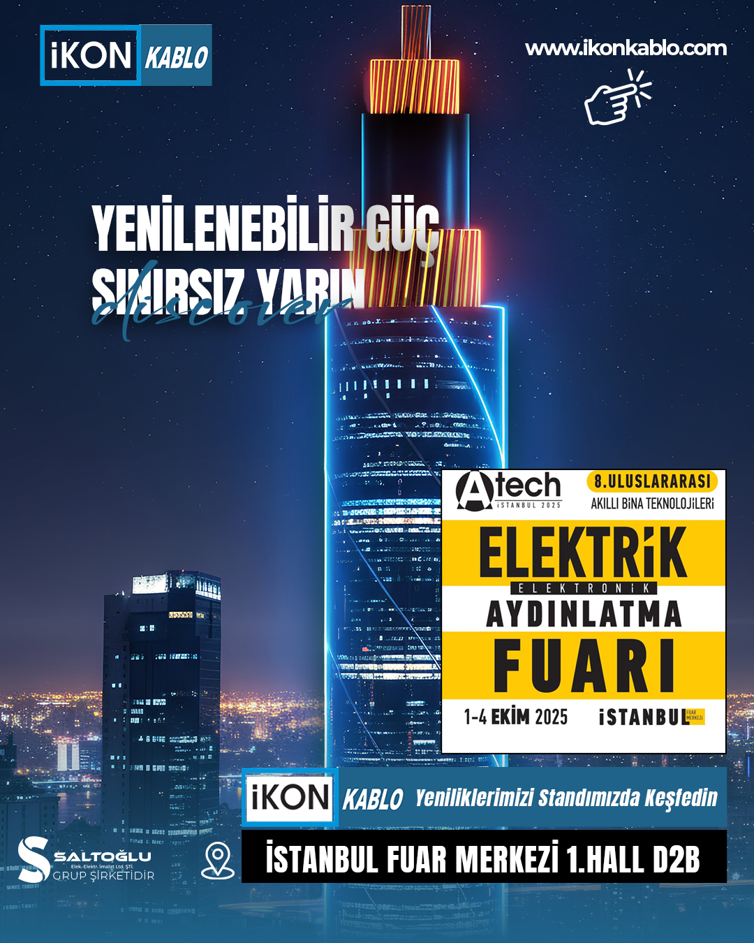 SALTOĞLU ELEKTRİK VE KABLO Pop Up Tanıtım Banner